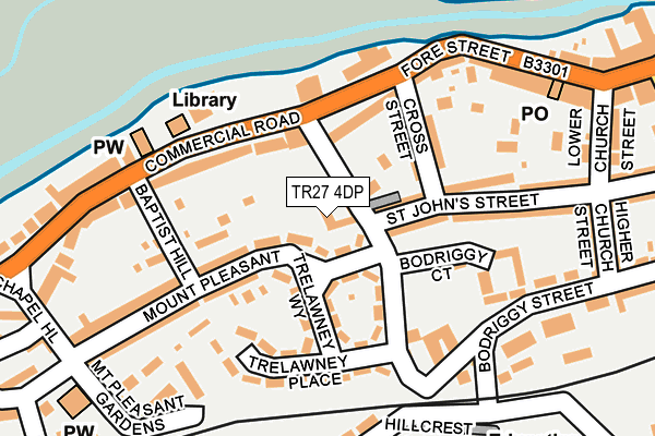 TR27 4DP map - OS OpenMap – Local (Ordnance Survey)