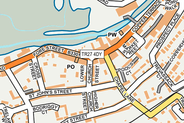 TR27 4DY map - OS OpenMap – Local (Ordnance Survey)