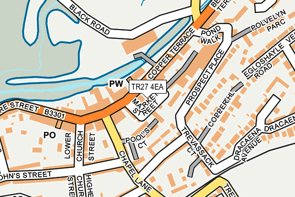 TR27 4EA map - OS OpenMap – Local (Ordnance Survey)