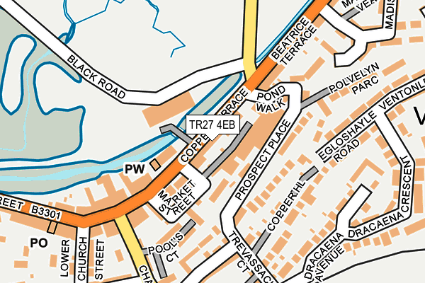 TR27 4EB map - OS OpenMap – Local (Ordnance Survey)