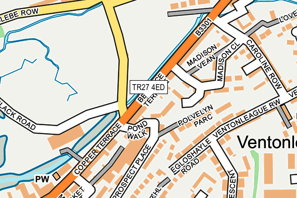 TR27 4ED map - OS OpenMap – Local (Ordnance Survey)