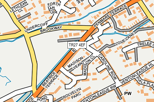 TR27 4EF map - OS OpenMap – Local (Ordnance Survey)