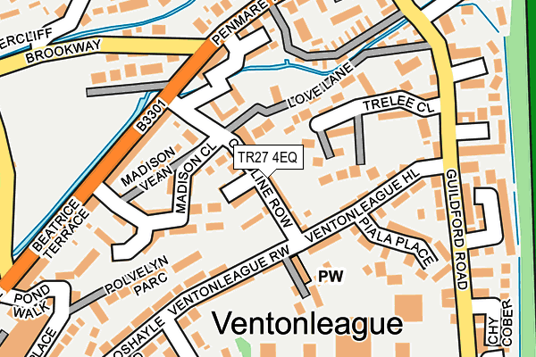 TR27 4EQ map - OS OpenMap – Local (Ordnance Survey)