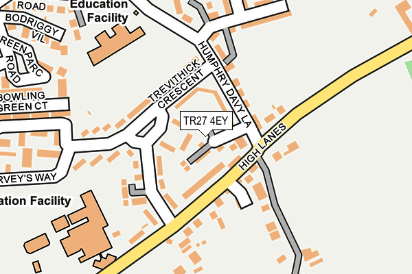 TR27 4EY map - OS OpenMap – Local (Ordnance Survey)