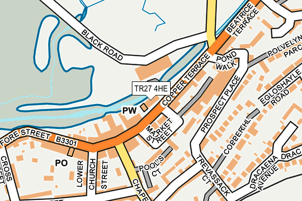 TR27 4HE map - OS OpenMap – Local (Ordnance Survey)