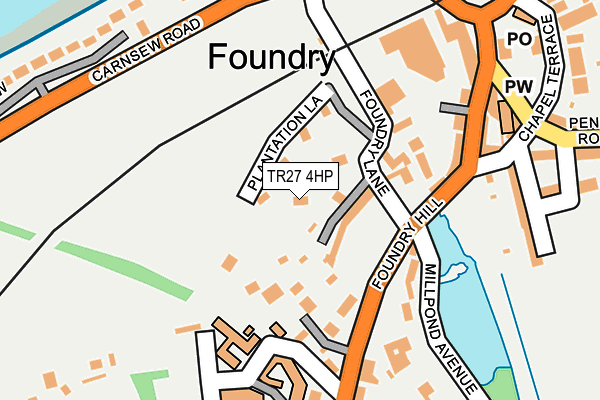TR27 4HP map - OS OpenMap – Local (Ordnance Survey)