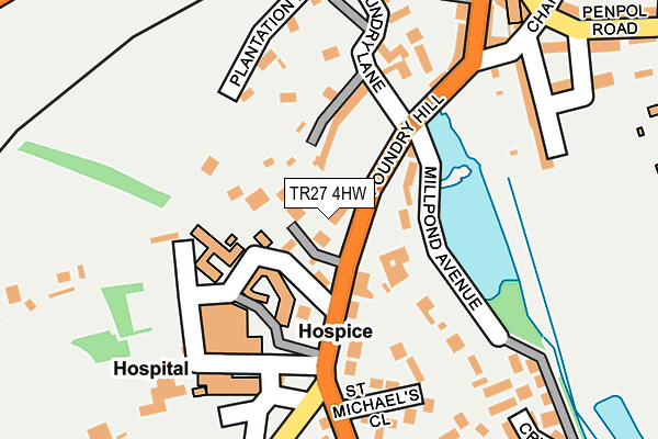 TR27 4HW map - OS OpenMap – Local (Ordnance Survey)