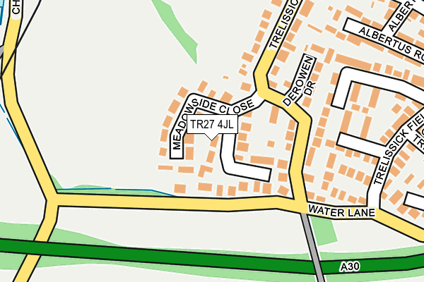 TR27 4JL map - OS OpenMap – Local (Ordnance Survey)