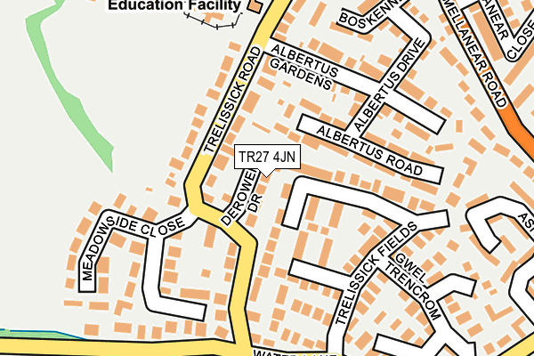 TR27 4JN map - OS OpenMap – Local (Ordnance Survey)