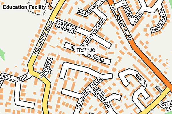 TR27 4JQ map - OS OpenMap – Local (Ordnance Survey)