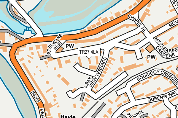 TR27 4LA map - OS OpenMap – Local (Ordnance Survey)