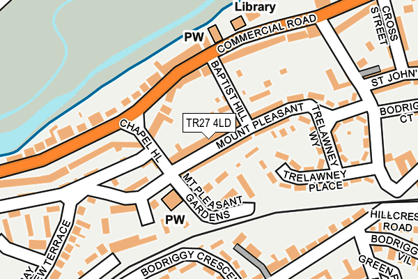 TR27 4LD map - OS OpenMap – Local (Ordnance Survey)