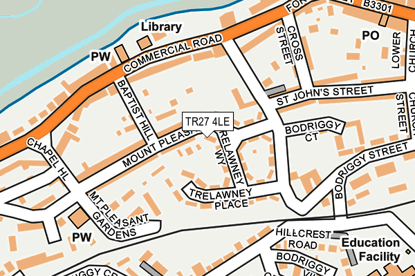 TR27 4LE map - OS OpenMap – Local (Ordnance Survey)