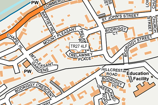 TR27 4LF map - OS OpenMap – Local (Ordnance Survey)