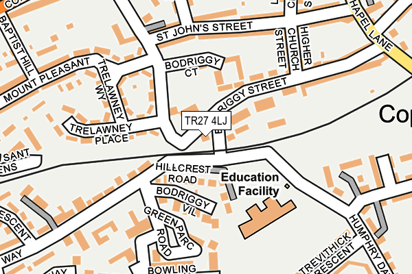 TR27 4LJ map - OS OpenMap – Local (Ordnance Survey)