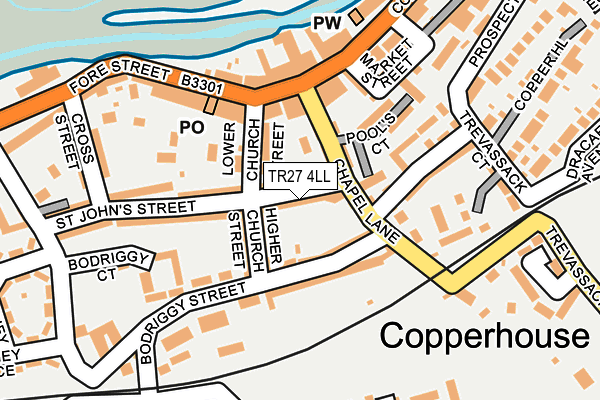 TR27 4LL map - OS OpenMap – Local (Ordnance Survey)