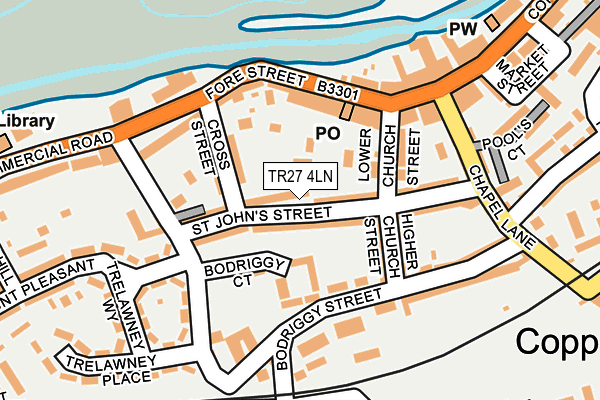 TR27 4LN map - OS OpenMap – Local (Ordnance Survey)