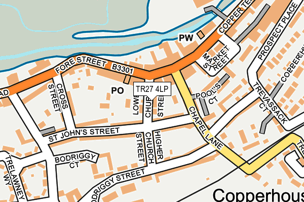 TR27 4LP map - OS OpenMap – Local (Ordnance Survey)