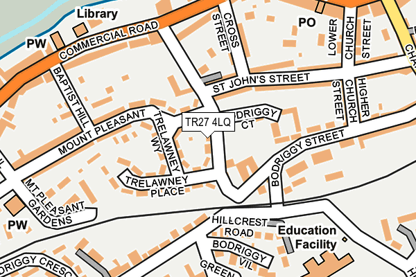 TR27 4LQ map - OS OpenMap – Local (Ordnance Survey)