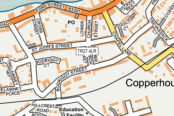 TR27 4LR map - OS OpenMap – Local (Ordnance Survey)