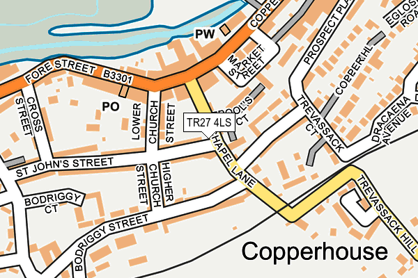 TR27 4LS map - OS OpenMap – Local (Ordnance Survey)