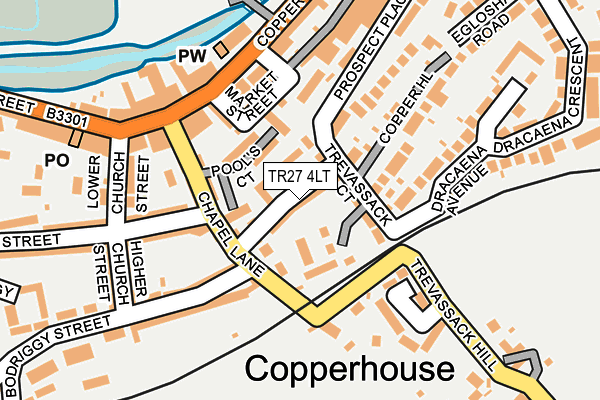 TR27 4LT map - OS OpenMap – Local (Ordnance Survey)