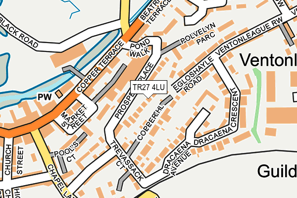 TR27 4LU map - OS OpenMap – Local (Ordnance Survey)