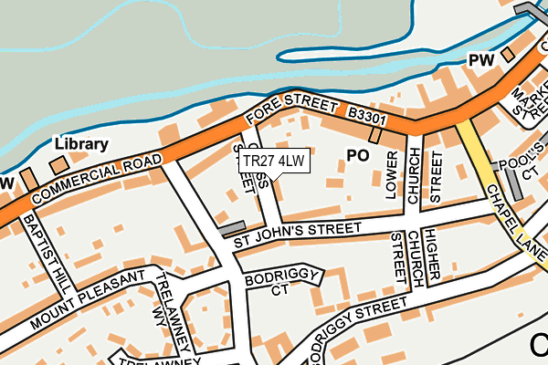 TR27 4LW map - OS OpenMap – Local (Ordnance Survey)