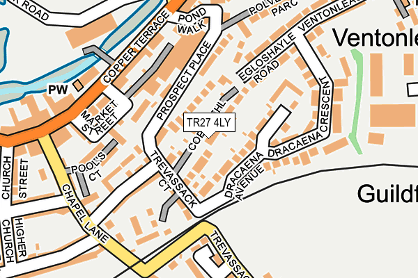 TR27 4LY map - OS OpenMap – Local (Ordnance Survey)