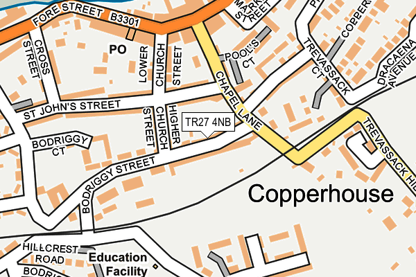 TR27 4NB map - OS OpenMap – Local (Ordnance Survey)