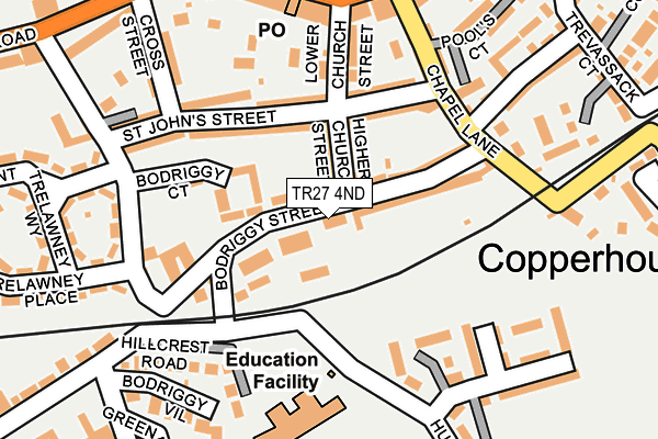 TR27 4ND map - OS OpenMap – Local (Ordnance Survey)