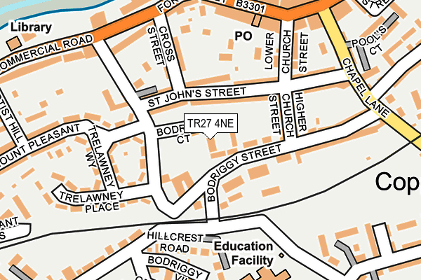 TR27 4NE map - OS OpenMap – Local (Ordnance Survey)