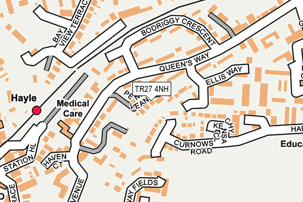 TR27 4NH map - OS OpenMap – Local (Ordnance Survey)