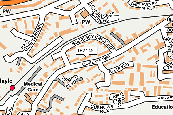 TR27 4NJ map - OS OpenMap – Local (Ordnance Survey)