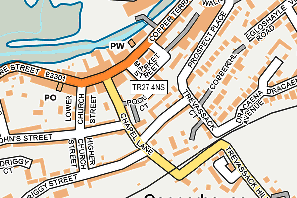 TR27 4NS map - OS OpenMap – Local (Ordnance Survey)