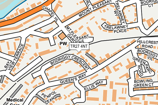 TR27 4NT map - OS OpenMap – Local (Ordnance Survey)