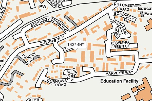 TR27 4NY map - OS OpenMap – Local (Ordnance Survey)