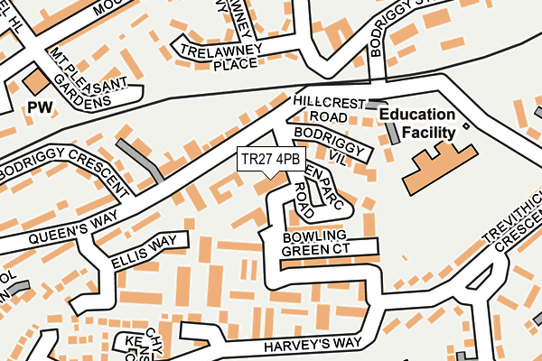 TR27 4PB map - OS OpenMap – Local (Ordnance Survey)