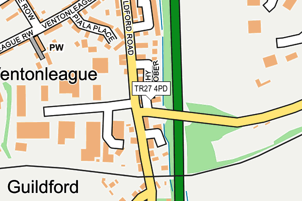 TR27 4PD map - OS OpenMap – Local (Ordnance Survey)