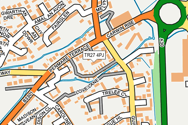 TR27 4PJ map - OS OpenMap – Local (Ordnance Survey)