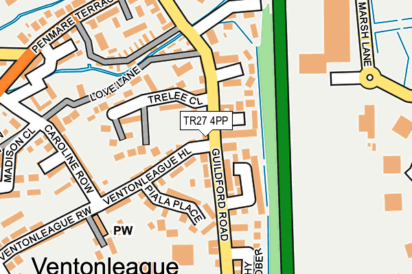 TR27 4PP map - OS OpenMap – Local (Ordnance Survey)