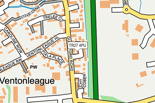 TR27 4PU map - OS OpenMap – Local (Ordnance Survey)