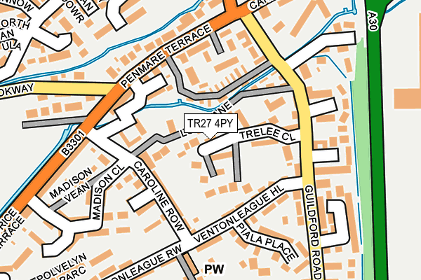 TR27 4PY map - OS OpenMap – Local (Ordnance Survey)