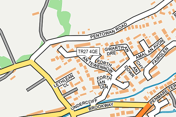 TR27 4QE map - OS OpenMap – Local (Ordnance Survey)