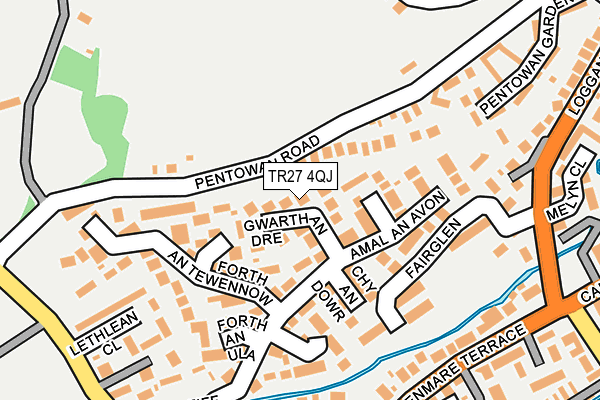 TR27 4QJ map - OS OpenMap – Local (Ordnance Survey)