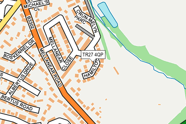 TR27 4QP map - OS OpenMap – Local (Ordnance Survey)