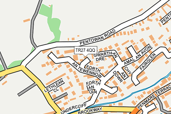 TR27 4QQ map - OS OpenMap – Local (Ordnance Survey)
