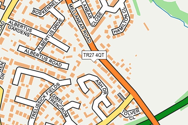 TR27 4QT map - OS OpenMap – Local (Ordnance Survey)