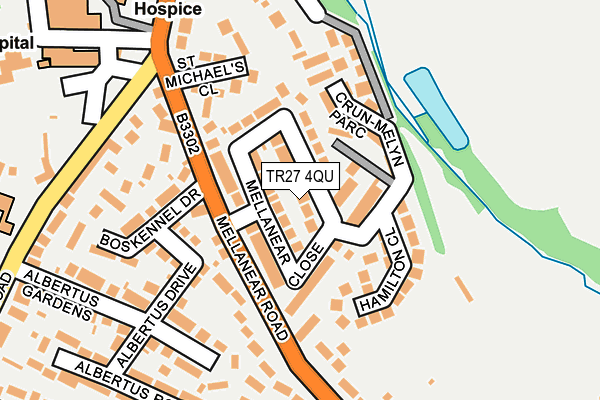 TR27 4QU map - OS OpenMap – Local (Ordnance Survey)