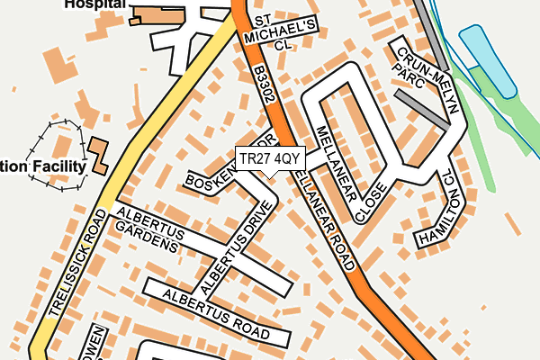 TR27 4QY map - OS OpenMap – Local (Ordnance Survey)